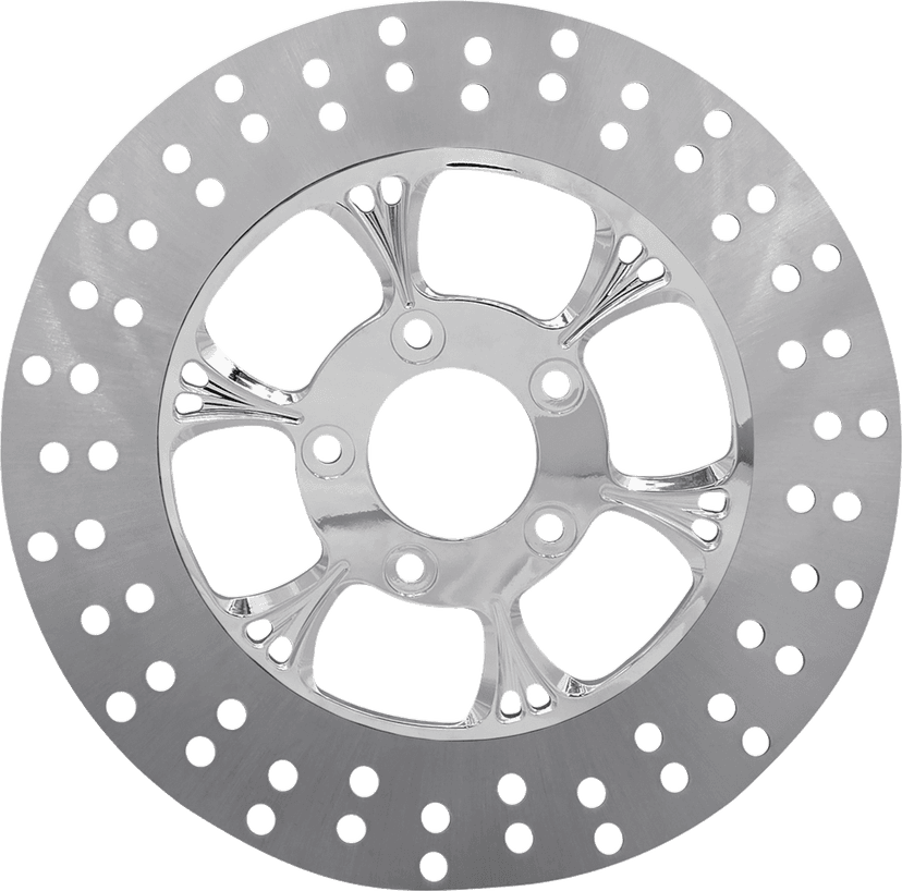 RC COMPONENTS 1710-4739 Floating Brake Rotor - Front Left - Majestic - 320 mm - Chrome — image 2 of 2