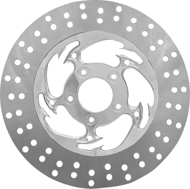 RC COMPONENTS 1710-4741 Floating Brake Rotor - Front Left - Savage - 320 mm - Chrome — image 2 of 2