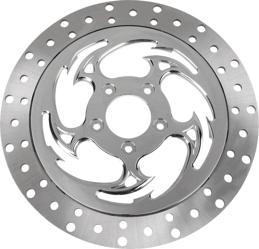 RC COMPONENTS 1710-4741 Floating Brake Rotor - Front Left - Savage - 320 mm - Chrome — image 1 of 2