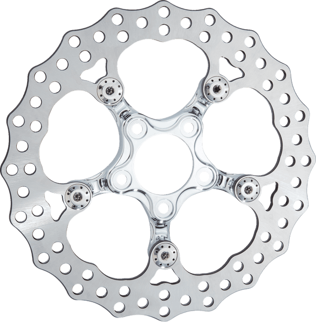 ARLEN NESS 1710-4774 Spider Rotor - 12.6" - Chrome - Front