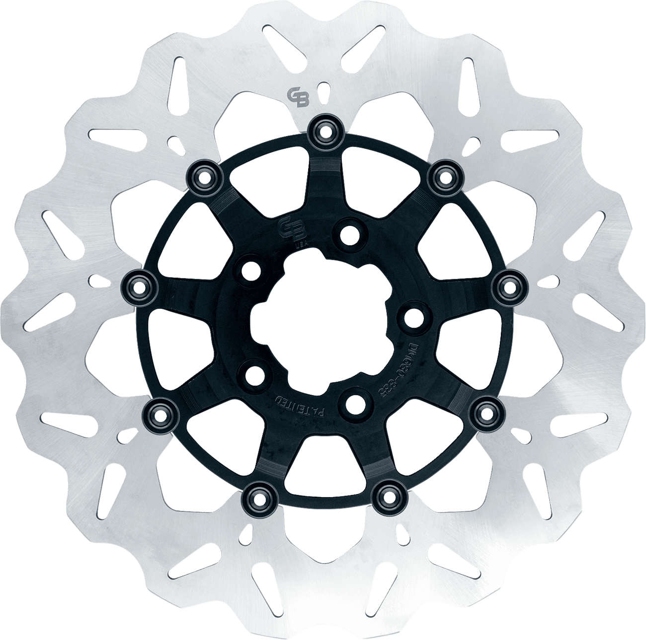 GBRAKES 1710-4923 Brake Rotor - Front - Black