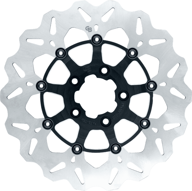 GBRAKES 1710-4928 Wave® Brake Rotor - Front - 12-1/2" - Machined Black