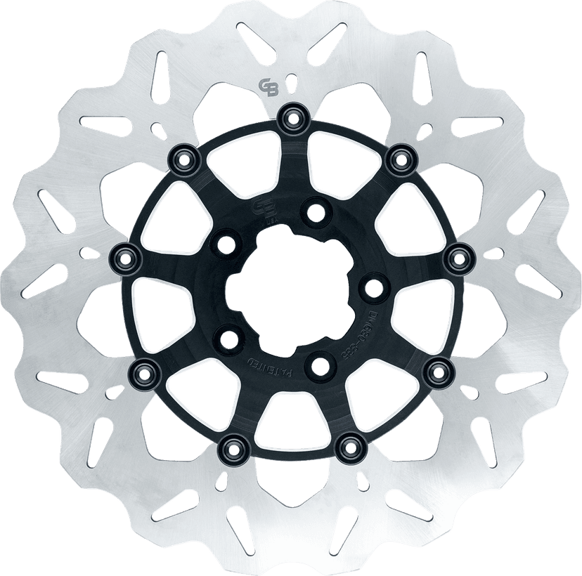 GBRAKES 1710-4932 Wave® Brake Rotor - Front - 11-1/2" - Machined Black
