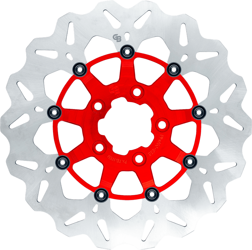 GBRAKES 1710-4939 Brake Rotor - Front - Red