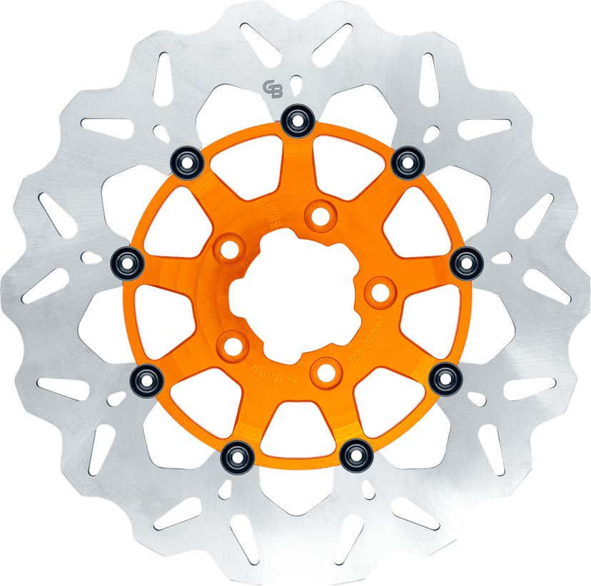 GBRAKES 1710-4942 Brake Rotor - Rear - Orange