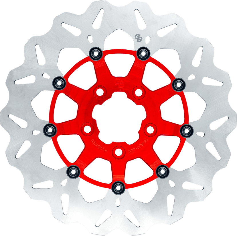 GBRAKES 1710-4943 Brake Rotor - Front - Red