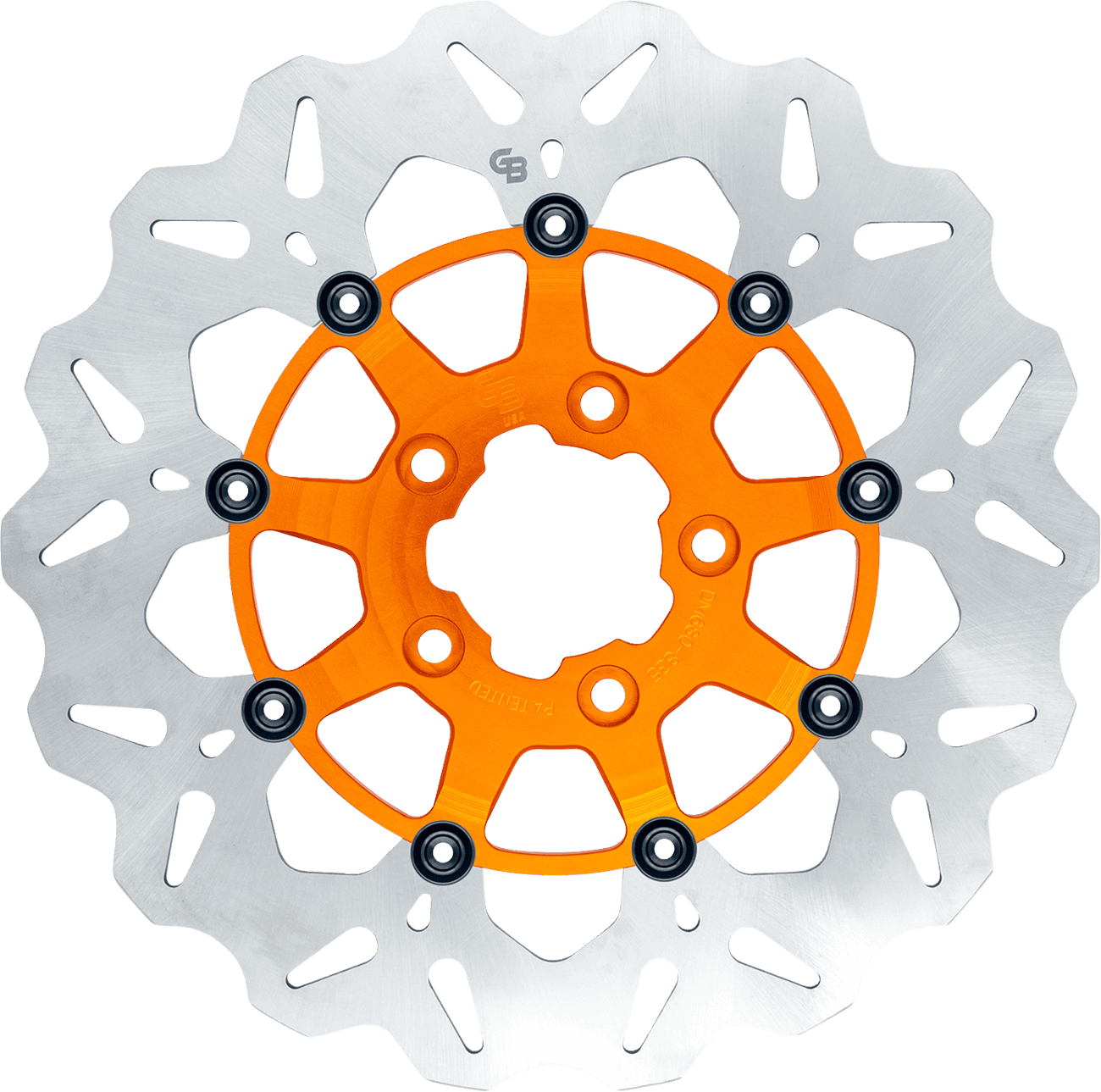 GBRAKES 1710-4944 Brake Rotor - Front - Orange