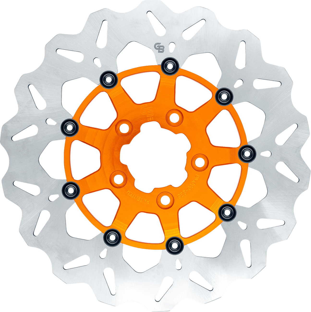 GBRAKES 1710-4947 Brake Rotor - Rear - Orange