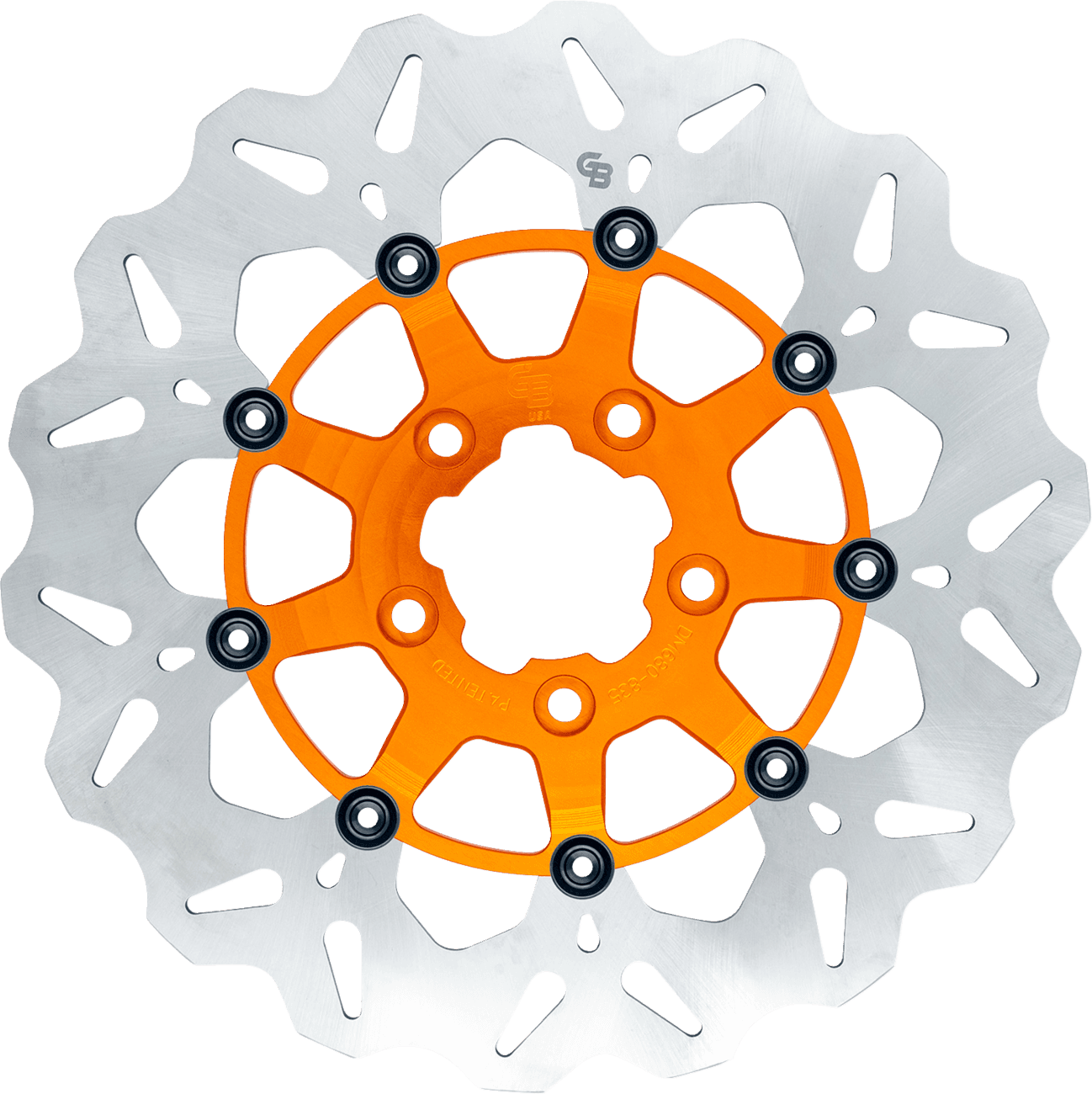 GBRAKES 1710-4950 Wave® Brake Rotor - Front - 12-1/2" - Orange