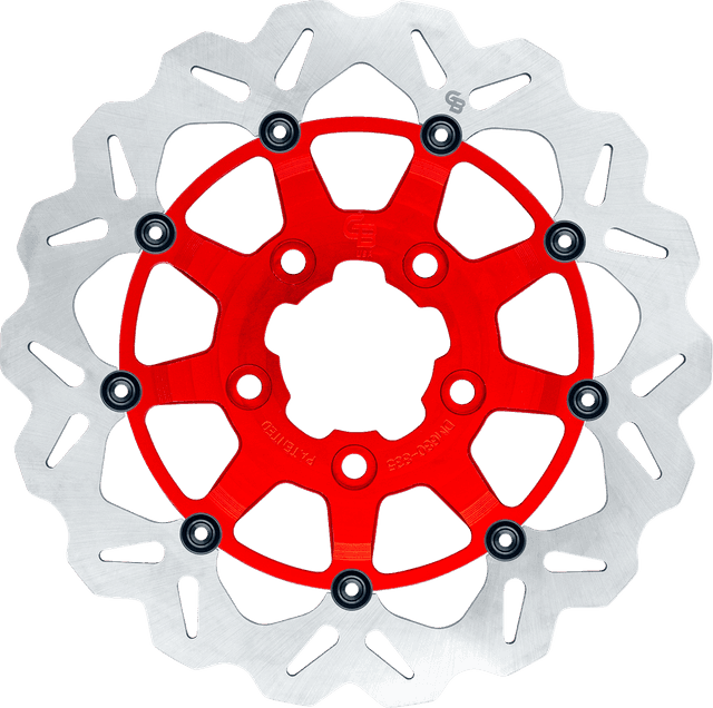 GBRAKES 1710-4952 Wave® Brake Rotor - Front - 13" - Red