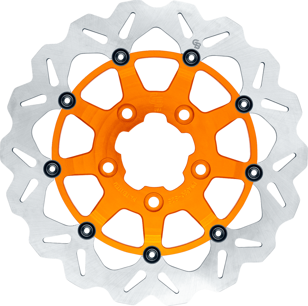 GBRAKES 1710-4953 Wave® Brake Rotor - Front - 13" - Orange