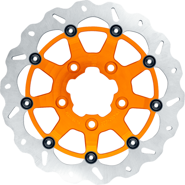 GBRAKES 1710-4957 Wave® Brake Rotor - Front - 13" - Narrow Band - Orange