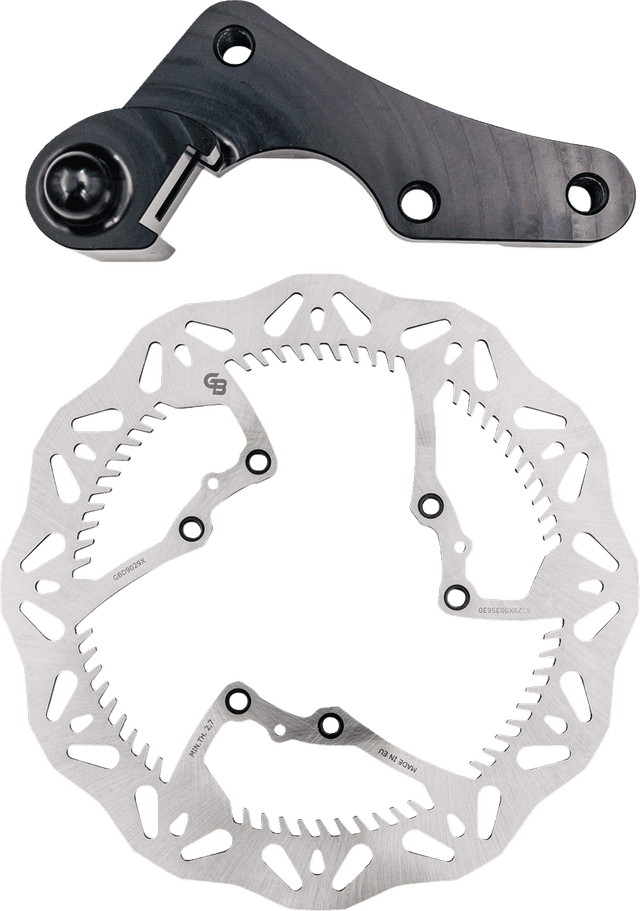 GBRAKES 1711-2353 Brake Rotor Kit With Bracket - Solid Mount - 270 mm