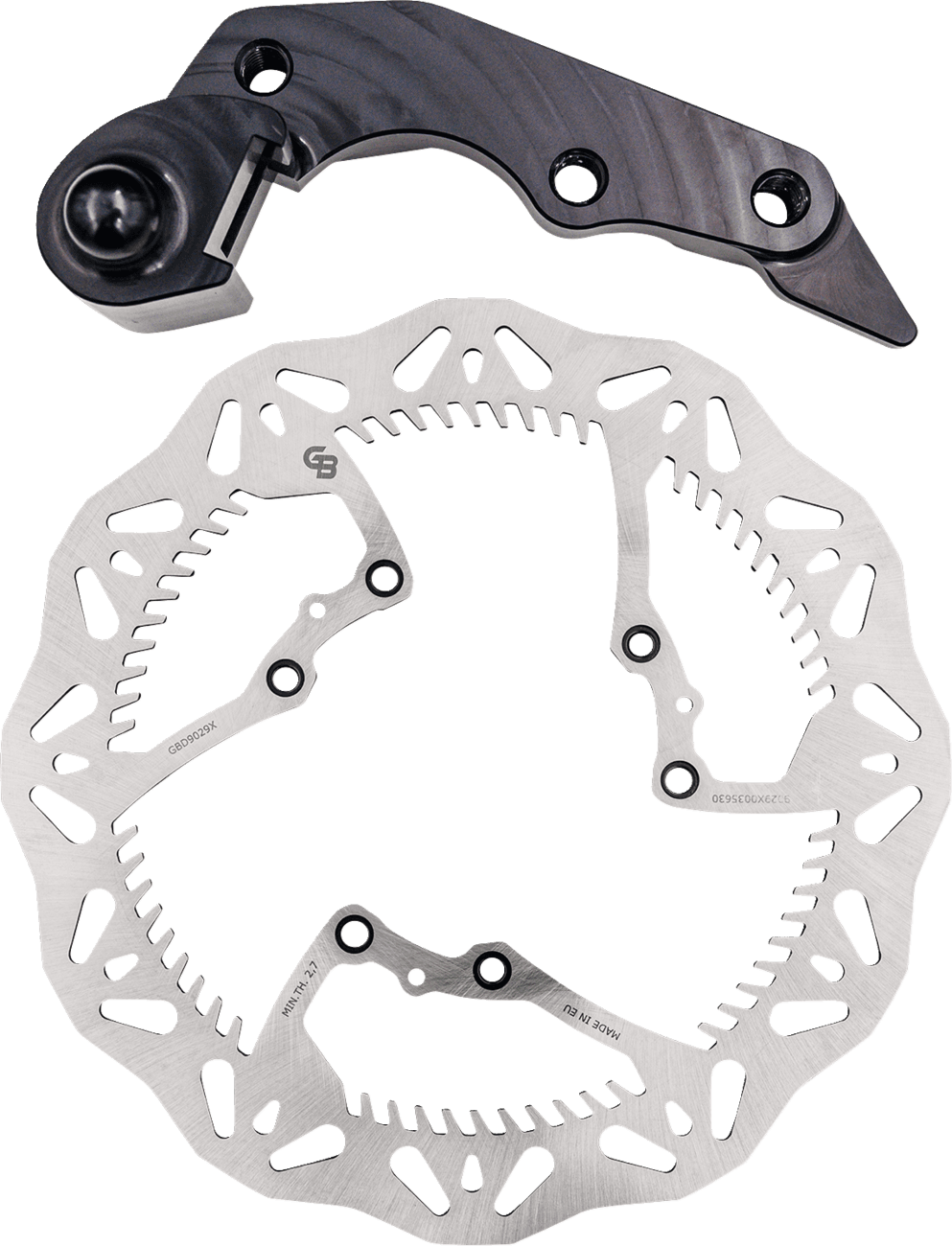 GBRAKES 1711-2354 Brake Rotor Kit With Bracket - Solid Mount - 270 mm