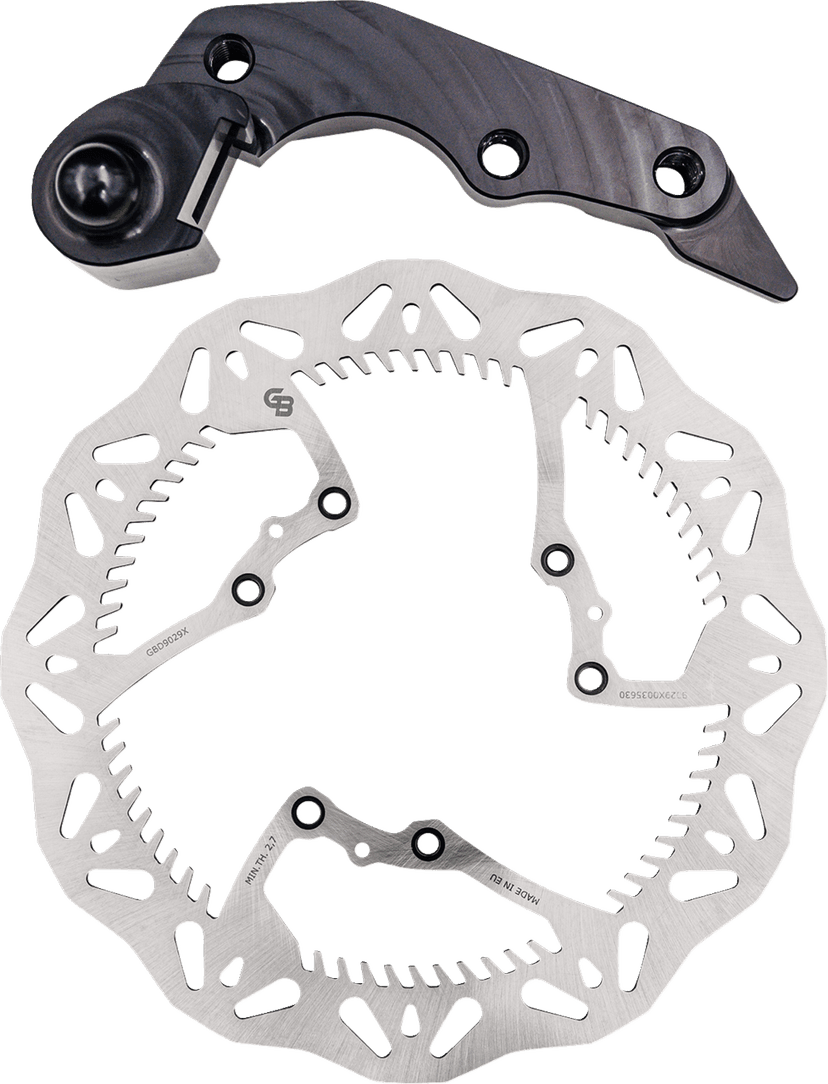 GBRAKES 1711-2354 Brake Rotor Kit With Bracket - Solid Mount - 270 mm