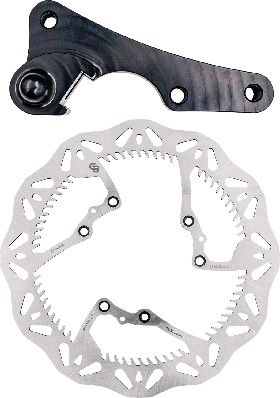 GBRAKES 1711-2355 Brake Rotor Kit With Bracket - Solid Mount - 270 mm
