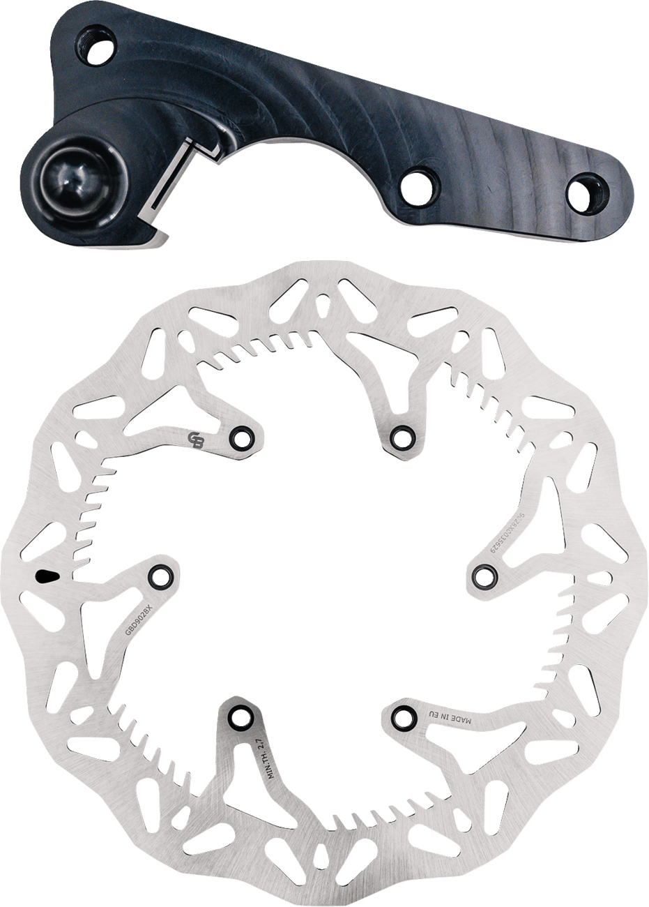 GBRAKES 1711-2356 Brake Rotor Kit With Bracket - Solid Mount - 270 mm