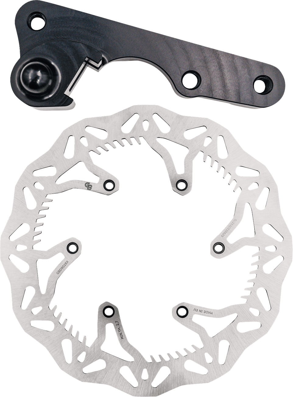 GBRAKES 1711-2357 Brake Rotor Kit With Bracket - Solid Mount - 270 mm