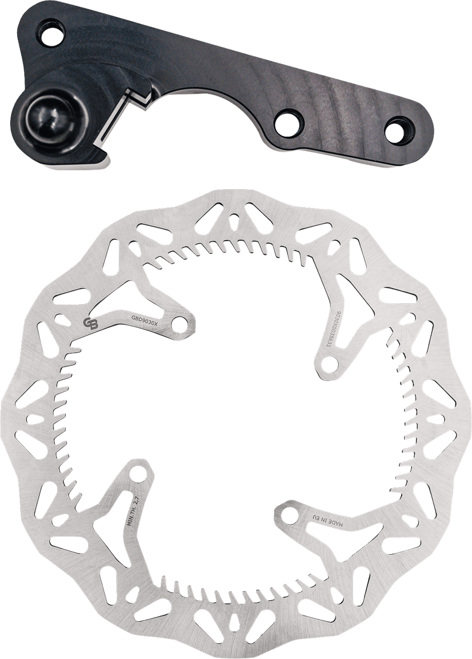GBRAKES 1711-2358 Brake Rotor Kit With Bracket - Solid Mount - 270 mm