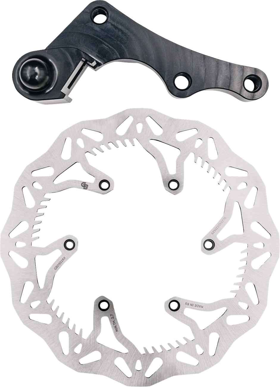 GBRAKES 1711-2360 Brake Rotor Kit With Bracket - Solid Mount - 270 mm