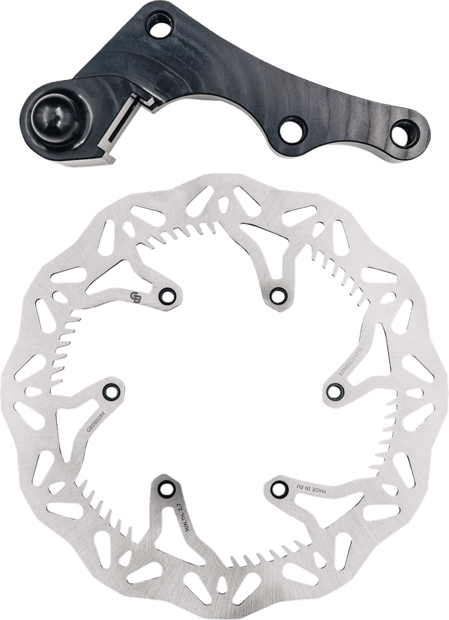 GBRAKES 1711-2360 Brake Rotor Kit With Bracket - Solid Mount - 270 mm