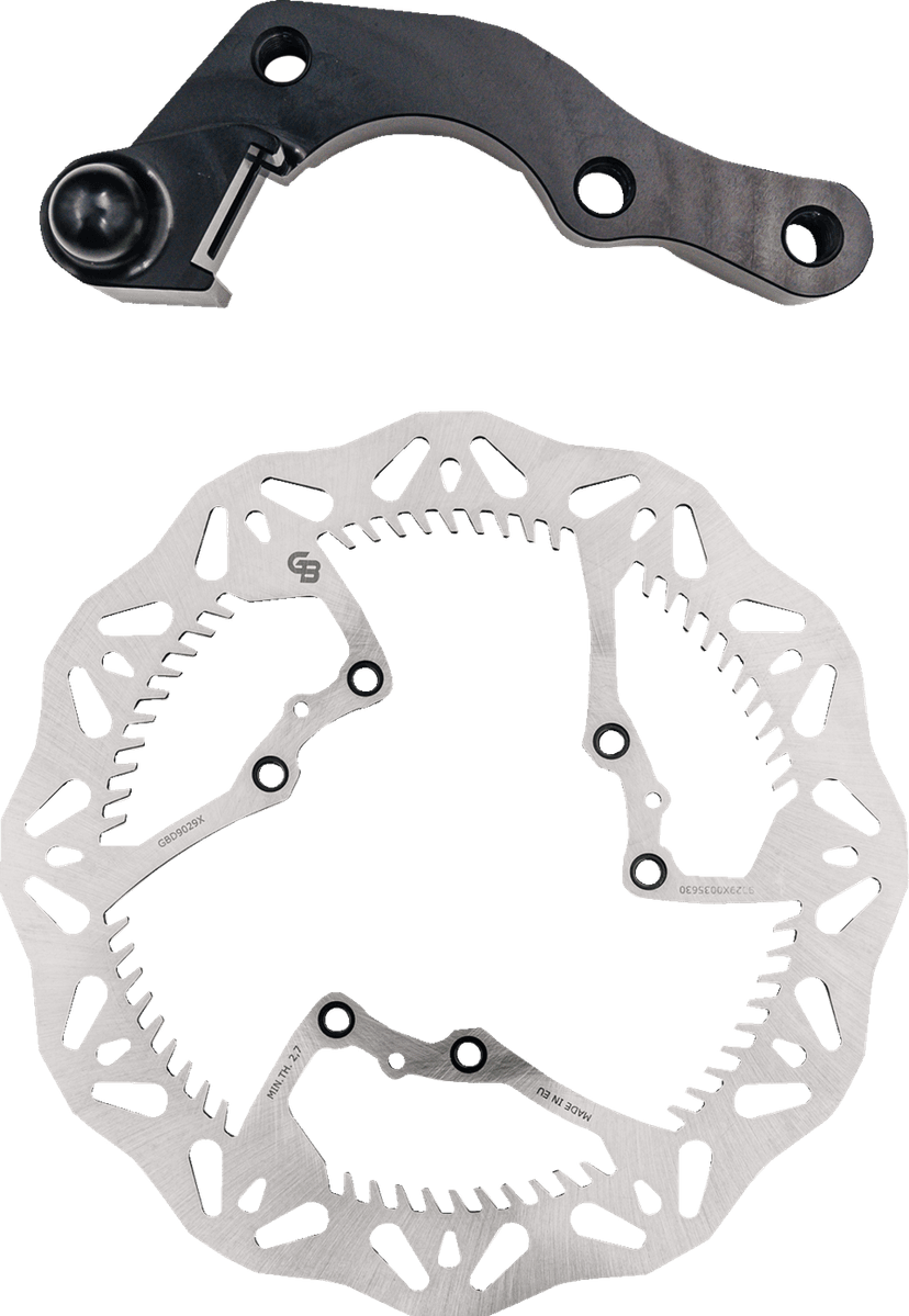GBRAKES 1711-2363 Brake Rotor Kit With Bracket - Solid Mount - 270 mm
