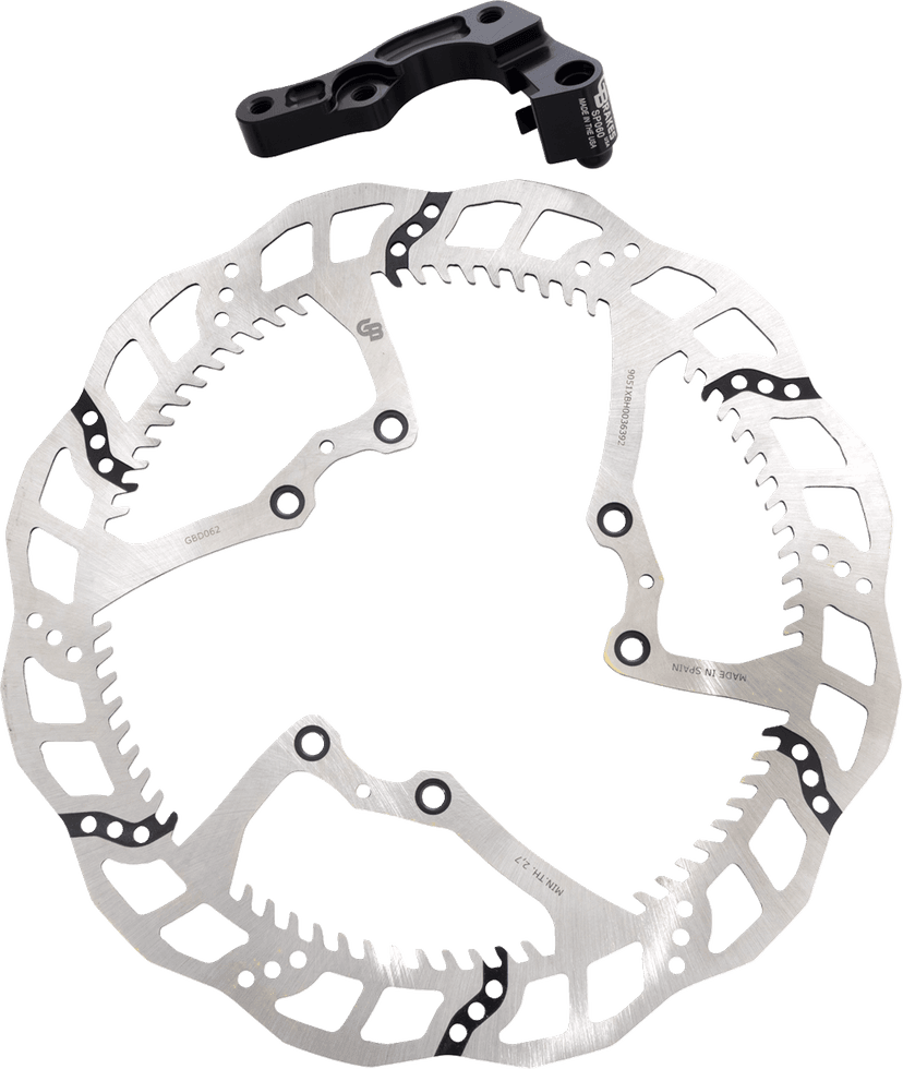 GBRAKES 1711-2371 Brake Rotor Kit With Bracket - Solid Mount - 280 mm — image 1 of 2