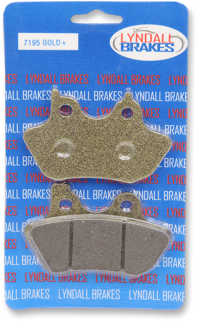 LYNDALL RACING BRAKES LLC 1720-0052 Gold-Plus Brake Pads - Harley-Davidson — image 2 of 2
