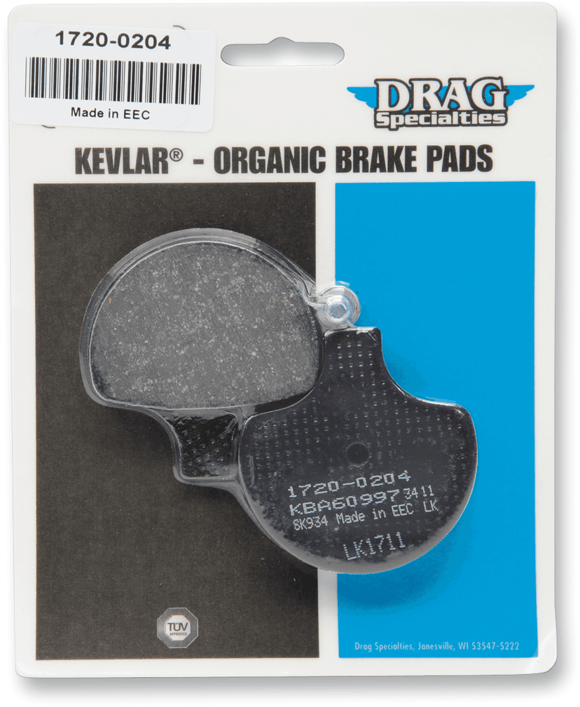 DRAG SPECIALTIES 1720-0204 Organic Brake Pads - Harley-Davidson — image 2 of 2