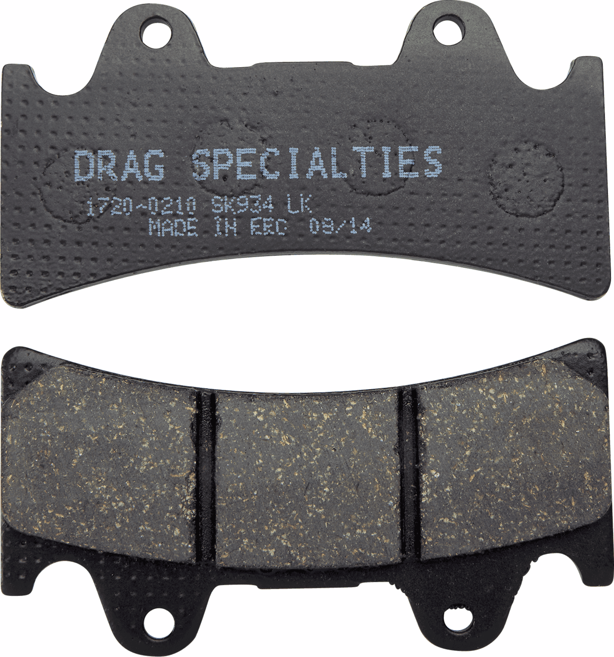 DRAG SPECIALTIES 1720-0210 Organic Brake Pads - 6 Piston Caliper