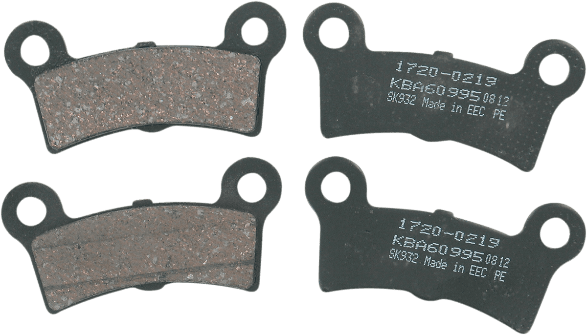 DRAG SPECIALTIES 1720-0219 Organic Brake Pads - Trike