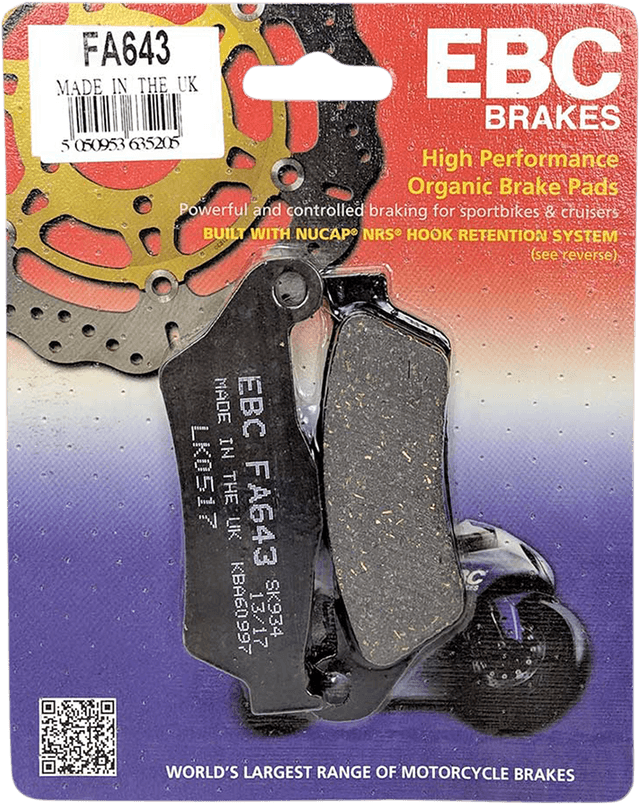EBC 1720-0275 Organic Brake Pads — image 3 of 3