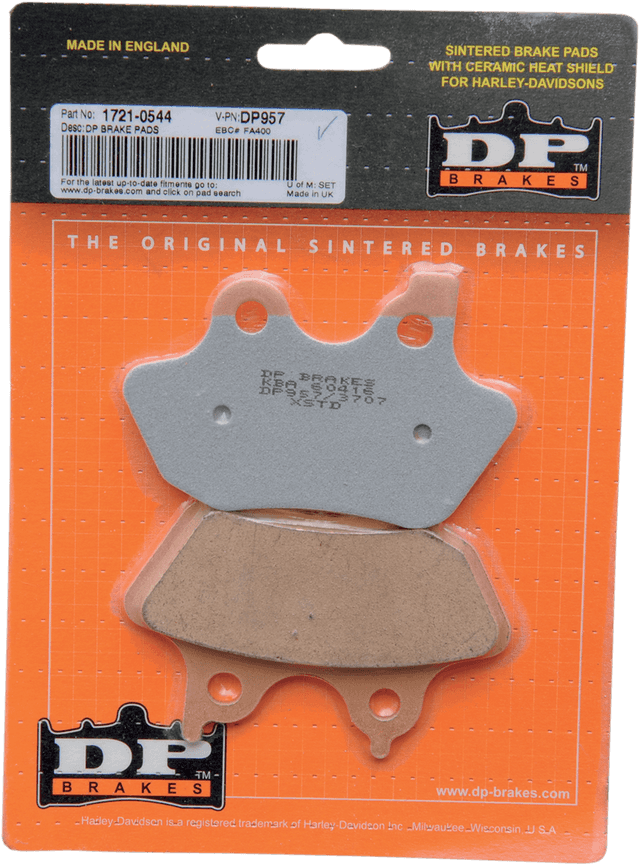 DP BRAKES 1721-0544 Sintered Brake Pads — image 2 of 2