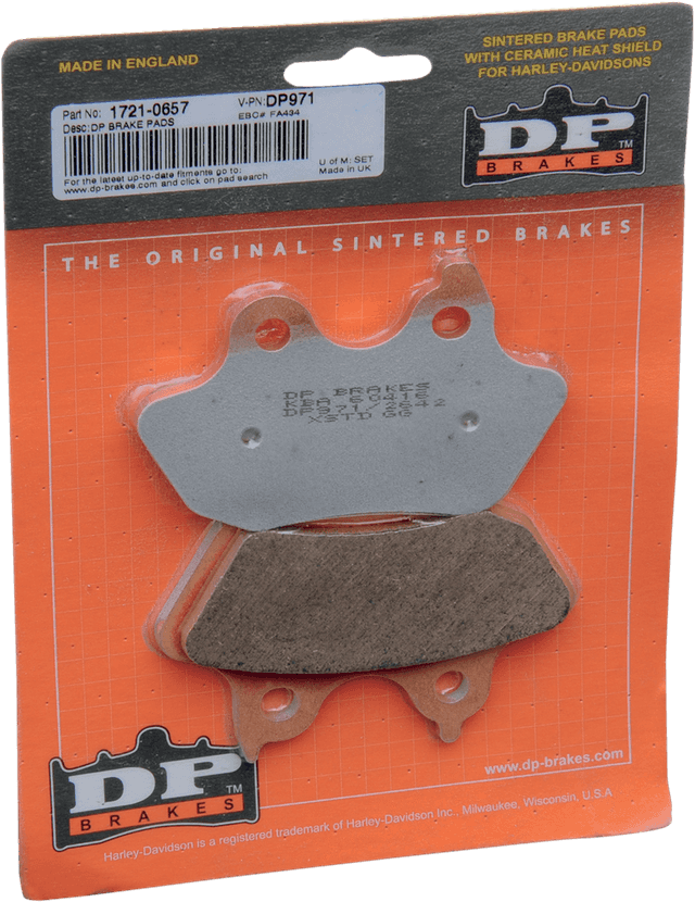 DP BRAKES 1721-0657 Sintered Brake Pads — image 2 of 2