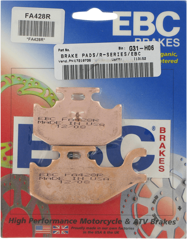 EBC 1721-0736 Sintered "R" Brake Pads — image 2 of 2