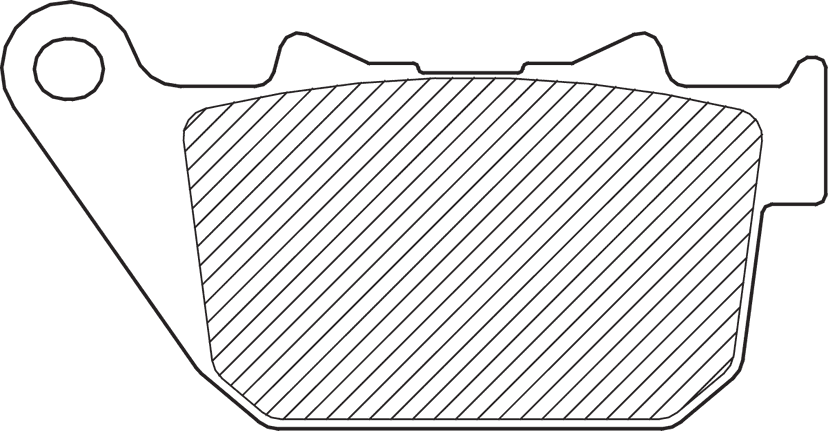 DRAG SPECIALTIES 1721-0885 Semi-Metallic Brake Pads - Rear - HD Sportster — image 2 of 2