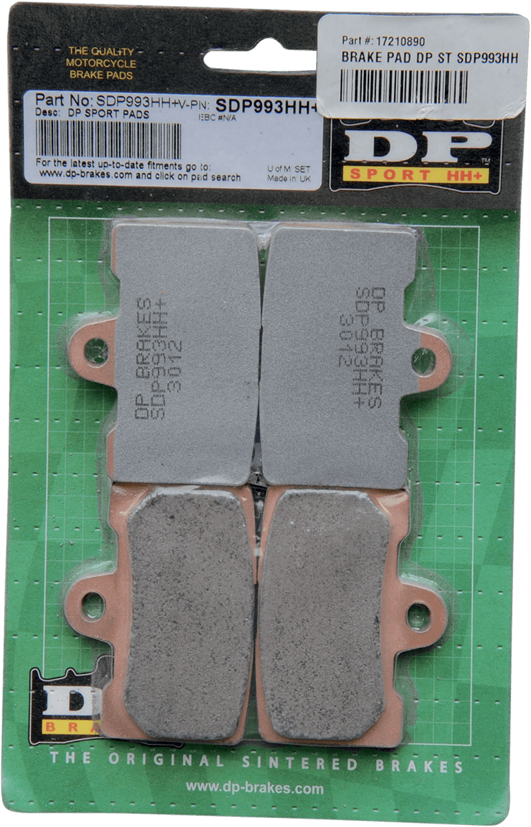 DP BRAKES 1721-0890 Sintered Metal Brake Pads - Buell