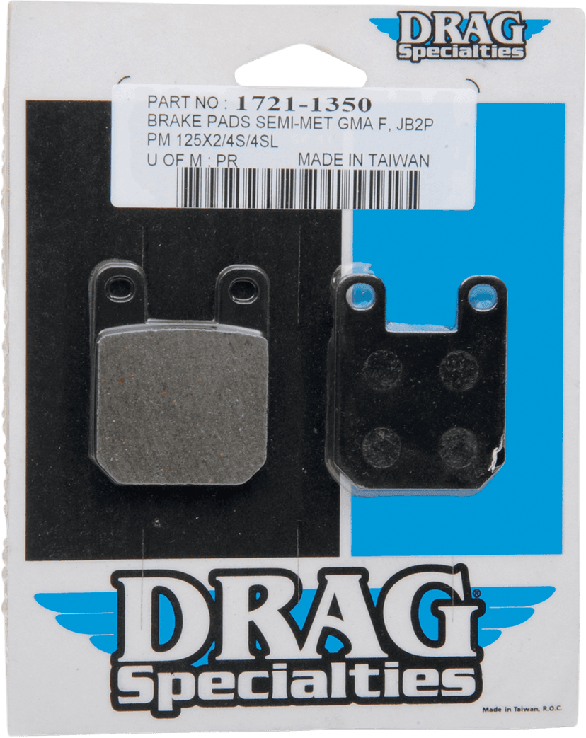 DRAG SPECIALTIES 1721-1356 Sintered Brake Pads — image 2 of 3