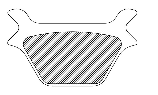 DRAG SPECIALTIES 1721-1357 Sintered Metal Brake Pads - Harley-Davidson — image 2 of 2