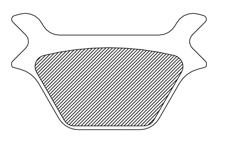 DRAG SPECIALTIES 1721-1357 Sintered Metal Brake Pads - Harley-Davidson — image 2 of 2