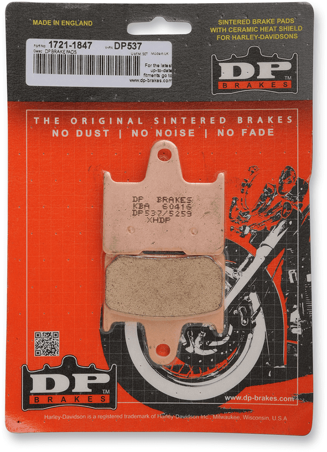 DP BRAKES 1721-1847 Sintered Brake Pads — image 2 of 2