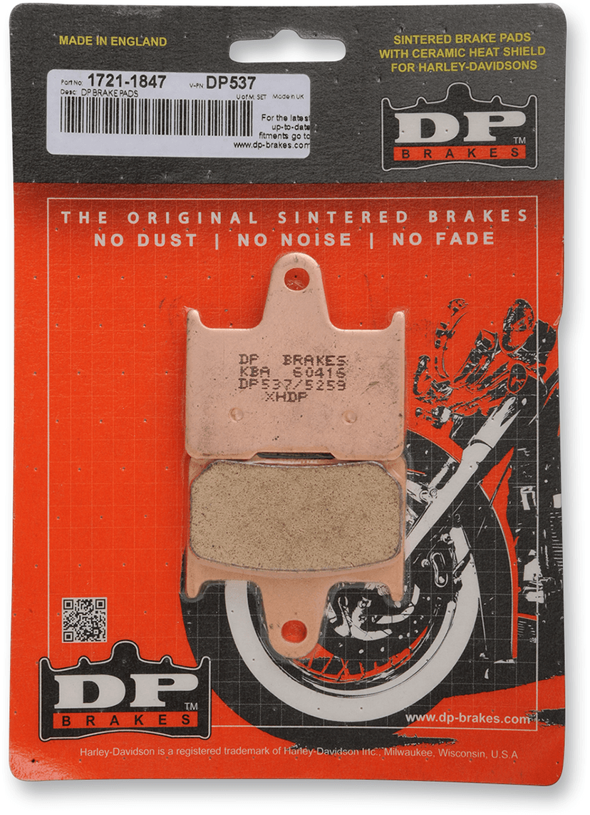 DP BRAKES 1721-1847 Sintered Brake Pads — image 2 of 2