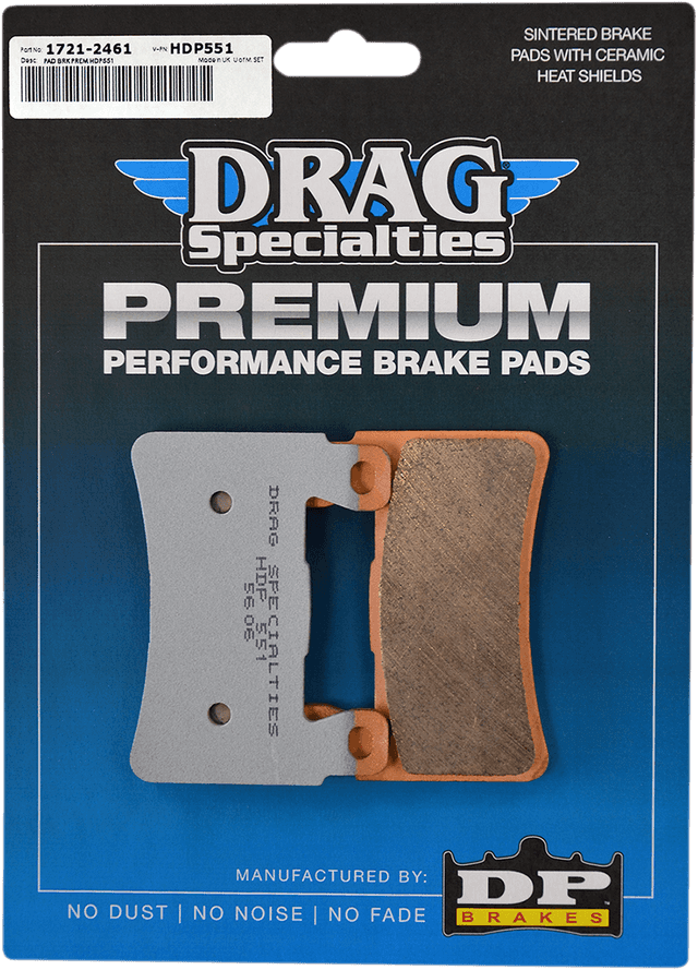 DRAG SPECIALTIES 1721-2461 Sintered Brake Pads - Softail — image 2 of 2