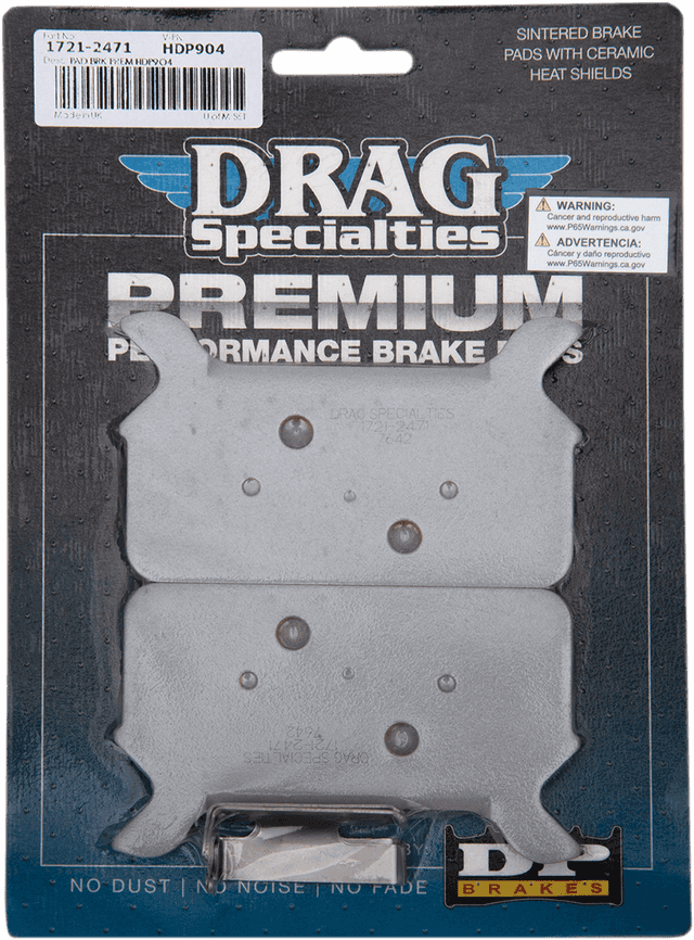 DRAG SPECIALTIES 1721-2471 Sintered Brake Pads - Touring — image 4 of 4