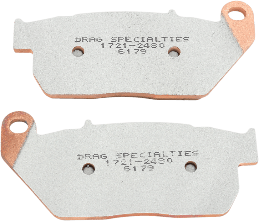 DRAG SPECIALTIES 1721-2480 Sintered Brake Pads - Sportster — image 2 of 2