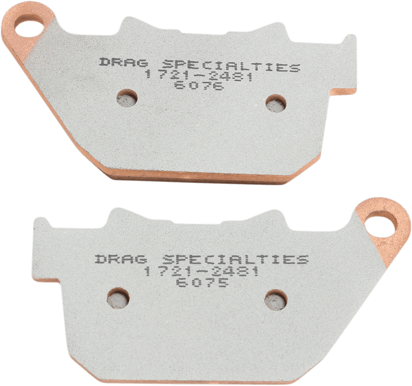 DRAG SPECIALTIES 1721-2481 Sintered Brake Pads - Sportster — image 2 of 2