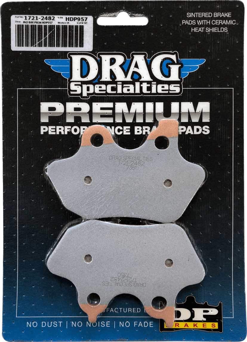 DRAG SPECIALTIES 1721-2482 Sintered Brake Pads - Harley-Davidson — image 2 of 2