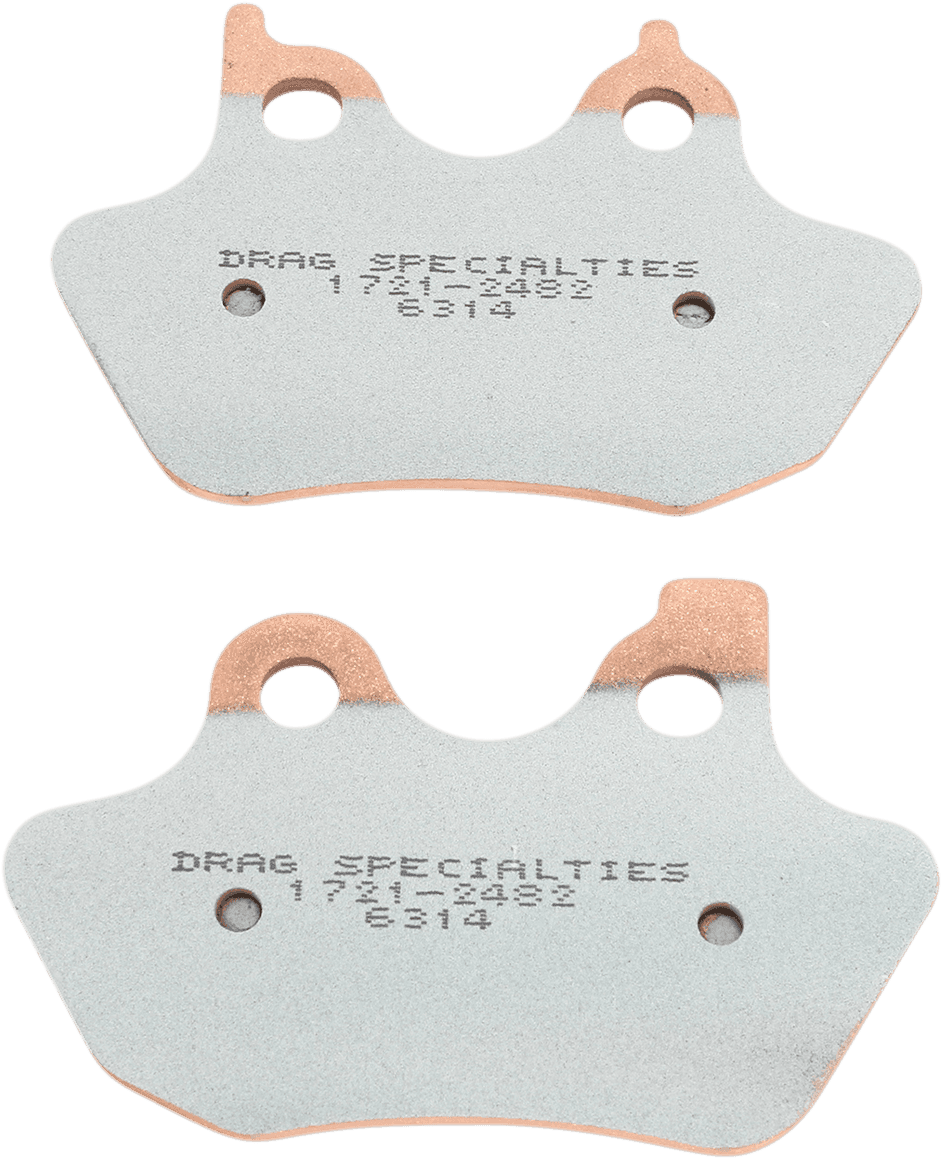 DRAG SPECIALTIES 1721-2482 Sintered Brake Pads - Harley-Davidson