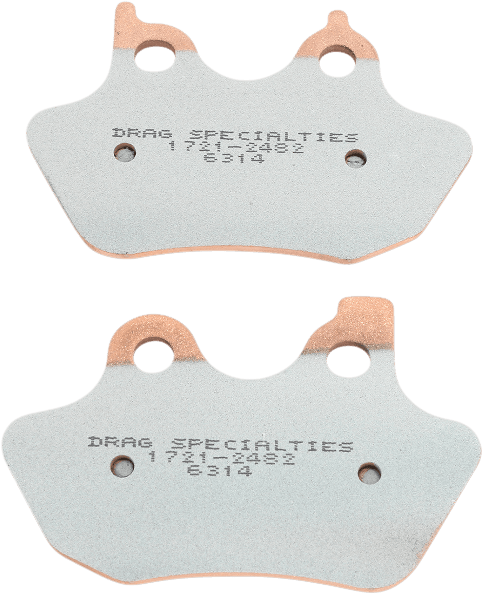 DRAG SPECIALTIES 1721-2482 Sintered Brake Pads - Harley-Davidson