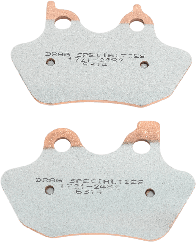 DRAG SPECIALTIES 1721-2482 Sintered Brake Pads - Harley-Davidson — image 1 of 2